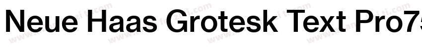 Neue Haas Grotesk Text Pro75字体转换